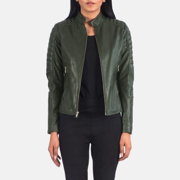 ADALYN QUILTED LEATHER BIKER JACKET - Image 15