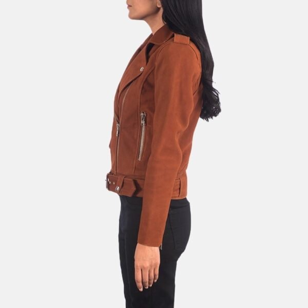 Alison Leather Biker Jacket - Image 5