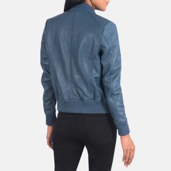 Bliss Leather Bomber Jacket - Image 25