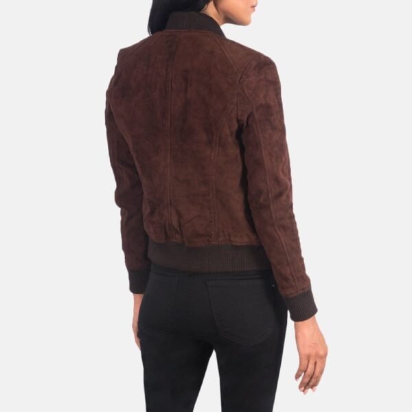 Bliss Leather Bomber Jacket - Image 19