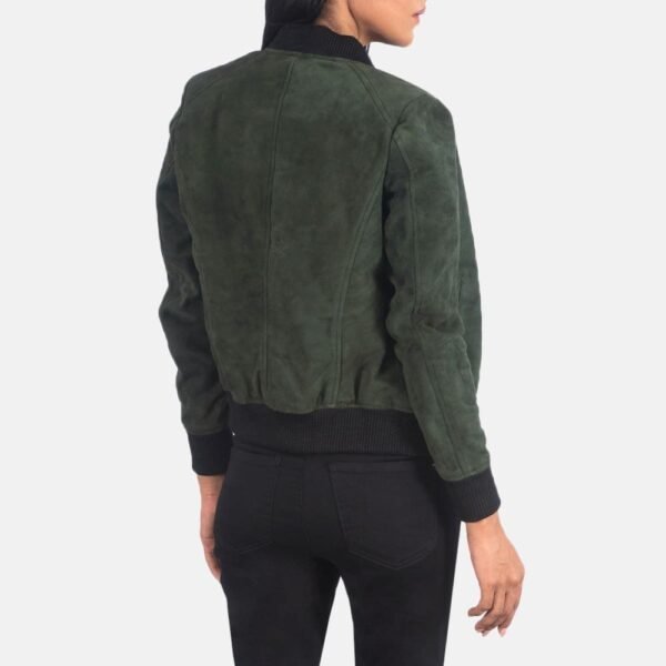 Bliss Leather Bomber Jacket - Image 14