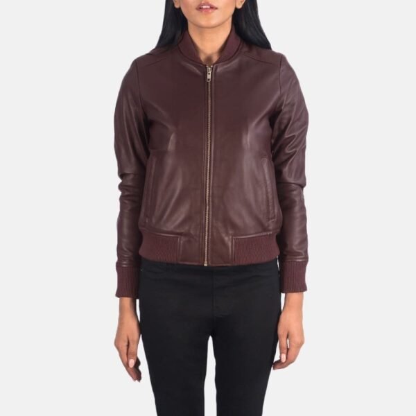 Bliss Leather Bomber Jacket