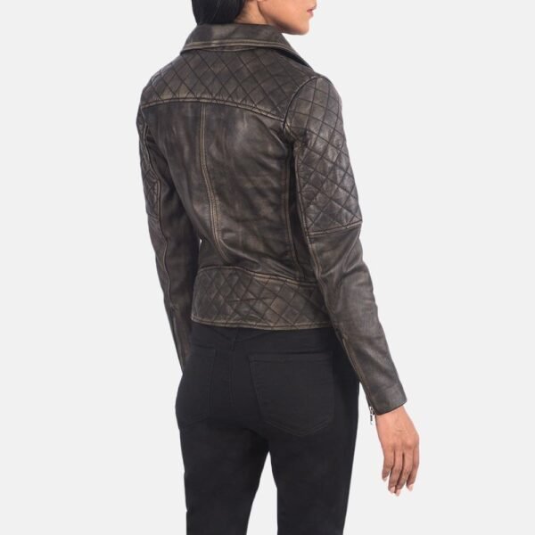 Carolyn Quilted (Color) Biker Jacket - Image 2